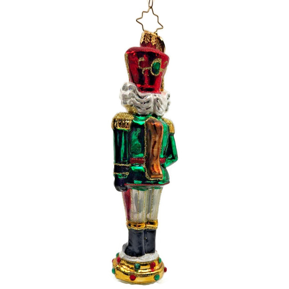 Christopher Radko Attention Tall Nutcracker Soldier Christmas Tree Ornament - Picture 5 of 14